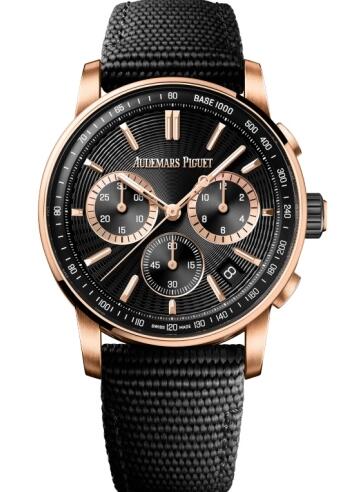Review 26393NR.OO.A002KB.02 Audemars Piguet CODE 11.59 Automatic Pink Gold Black 2024 replica watch